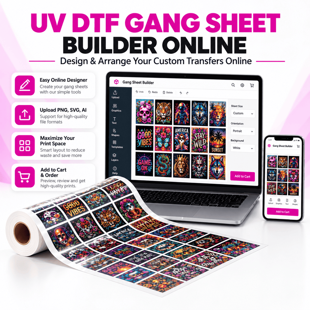 UV DTF Gang Sheet Builder Online