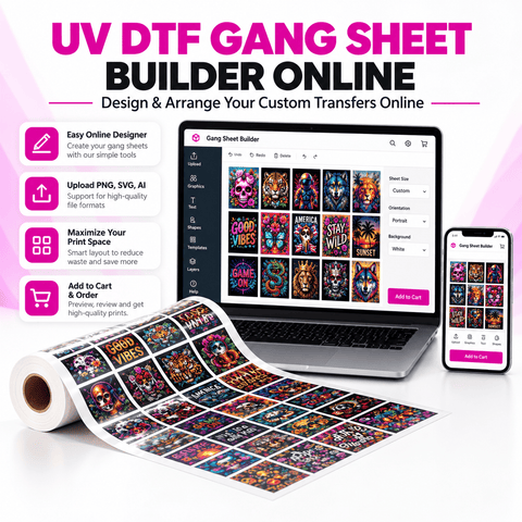 UV DTF Gang Sheet Builder Online