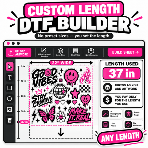 Custom Length DTF Builder