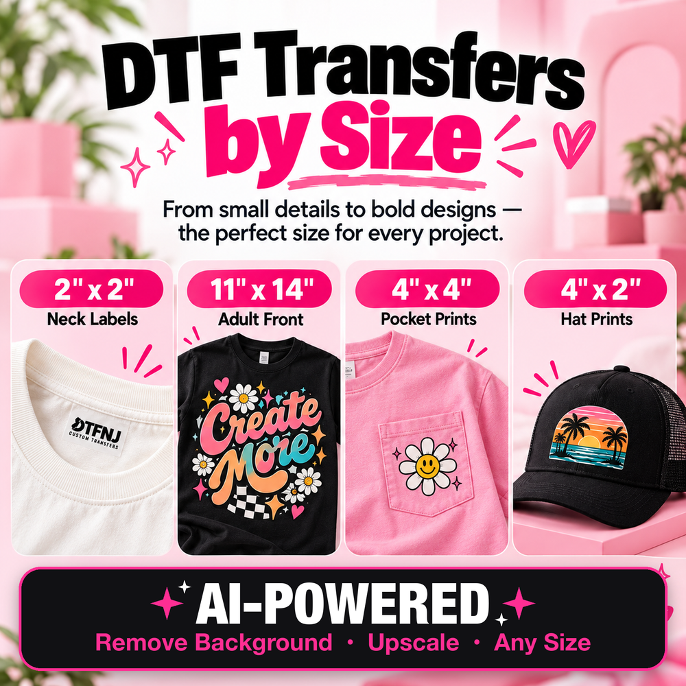 DTF Transfers by Size